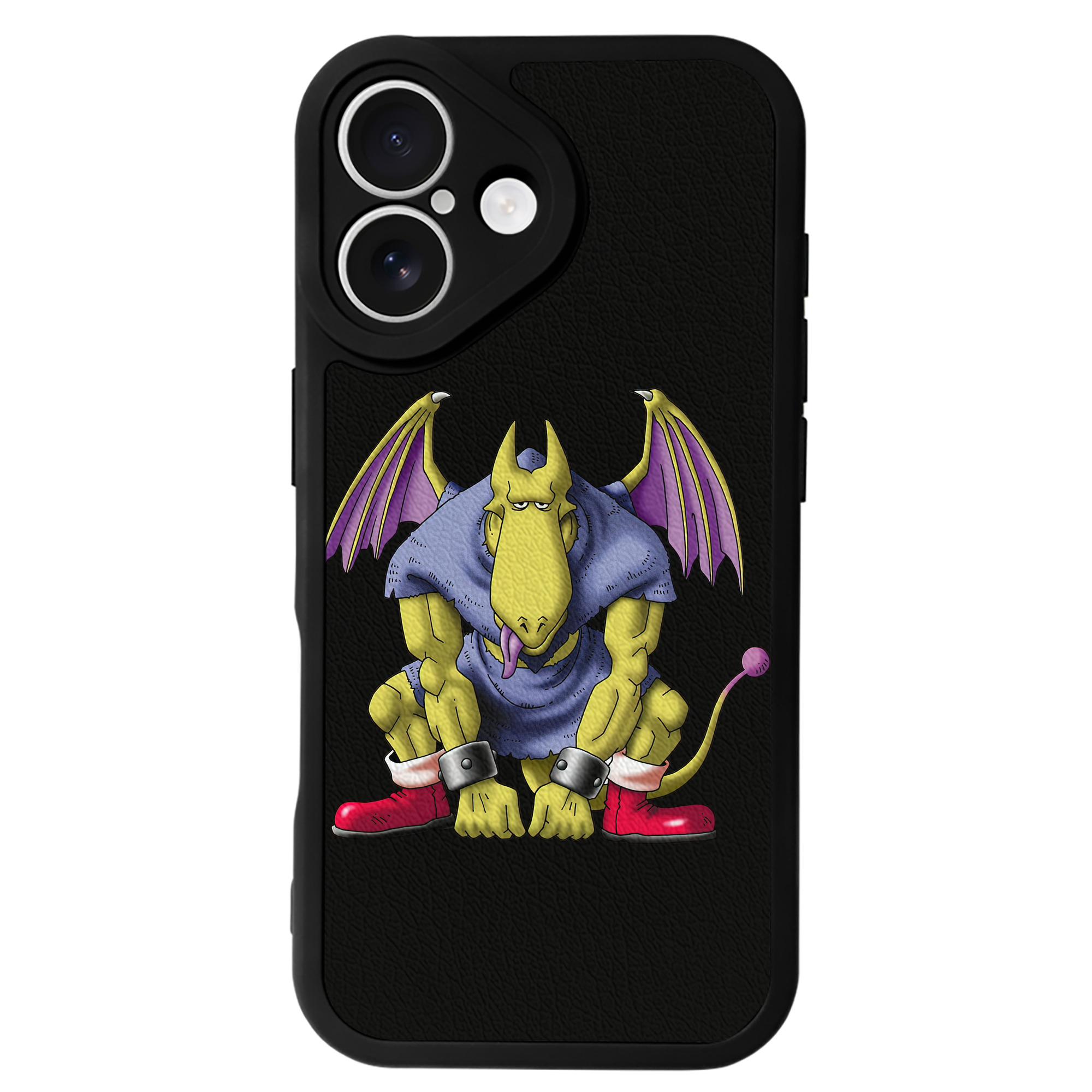 （画像用） ドラゴンクエスト Doragon Kuesuto Dragon Quest 【iPhone 16シリーズ対応】シリコンスマホケース（レザー調） 材質：シリコン